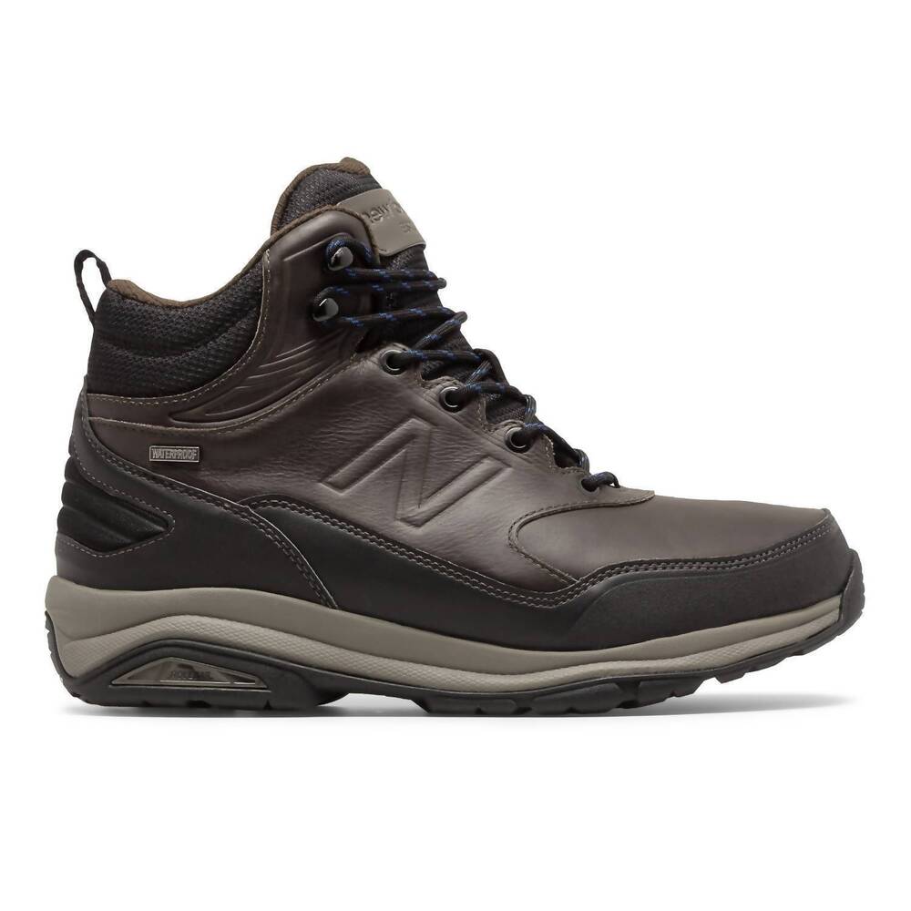 NEW NEW BALANCE men's high cut leather boot in brown